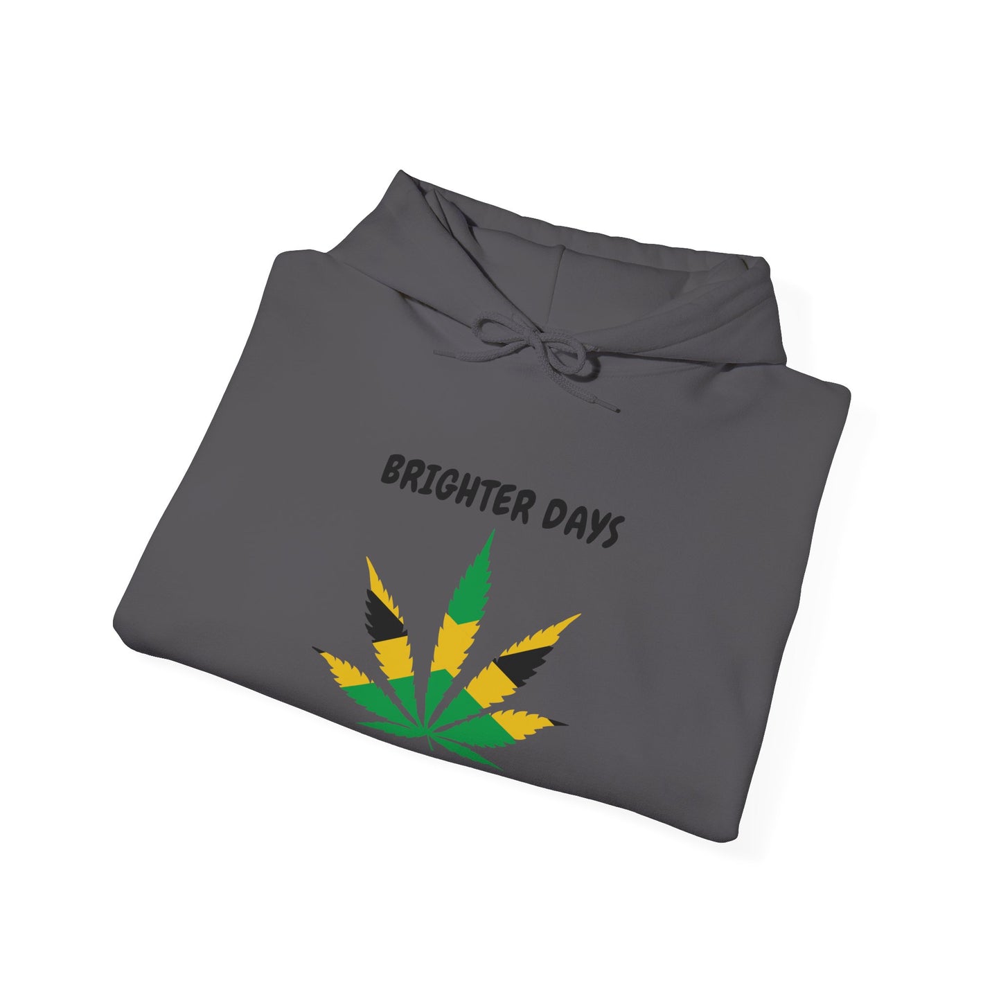 "Brighter Days Ahead!" Jamaica Leaf Graphic Pullover