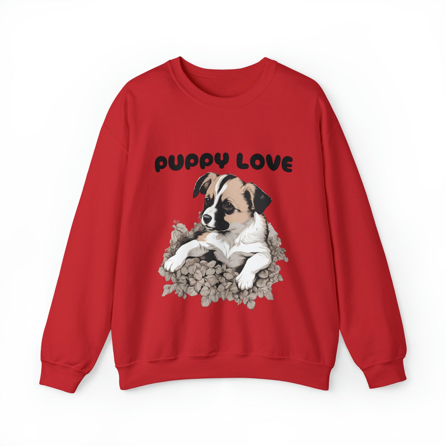 Puppy Love Puppy Pic Design Crewneck Sweatshirt