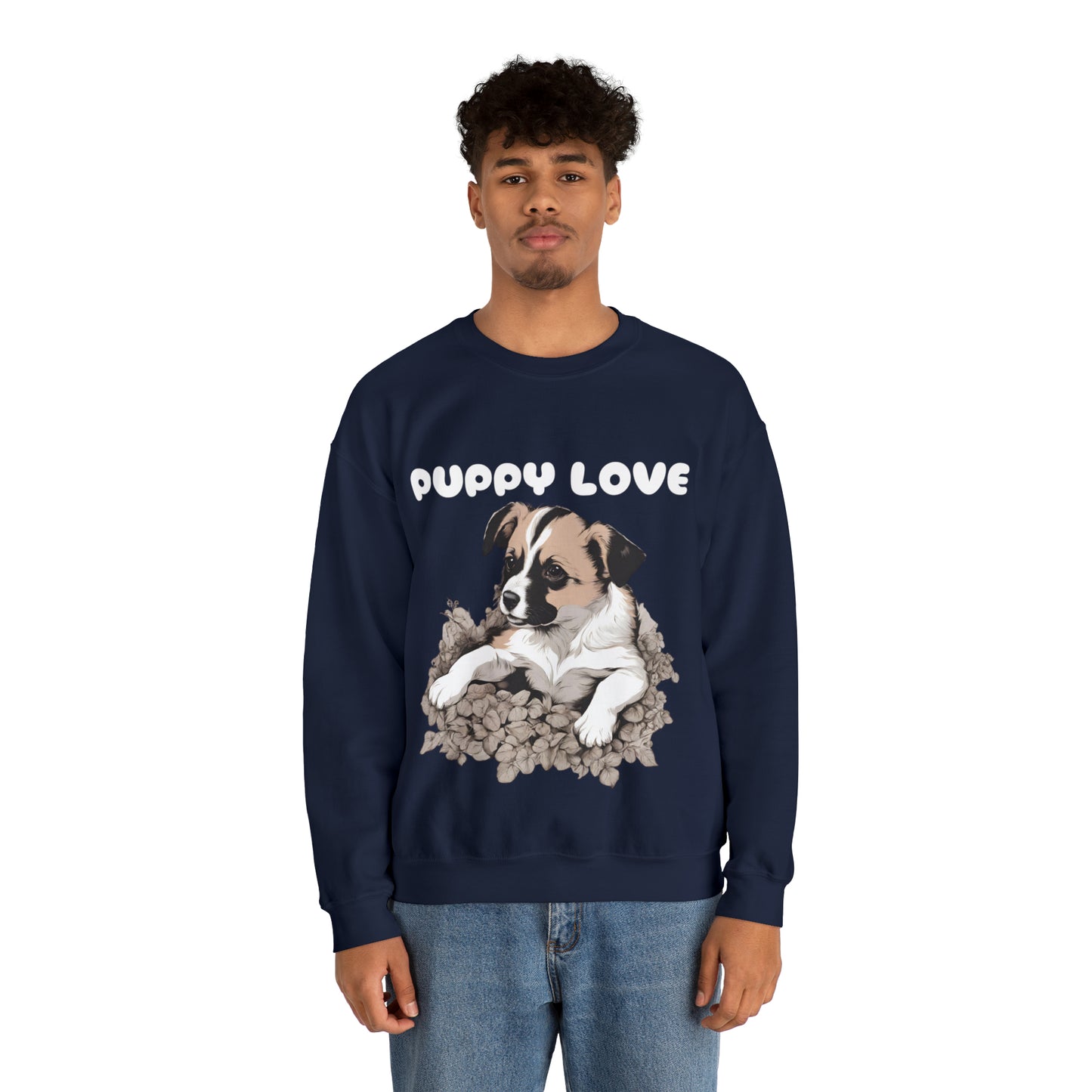 Puppy Love Puppy Pic Crewneck sweatshirt Gift