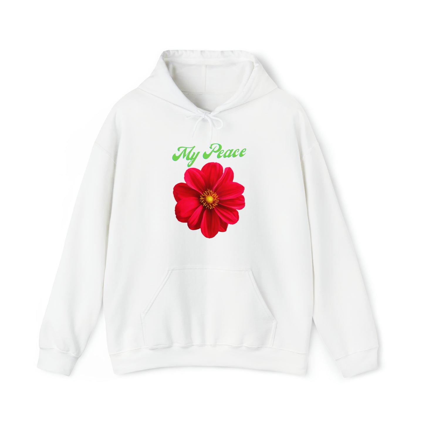 Beautiful red flower statement hoodie