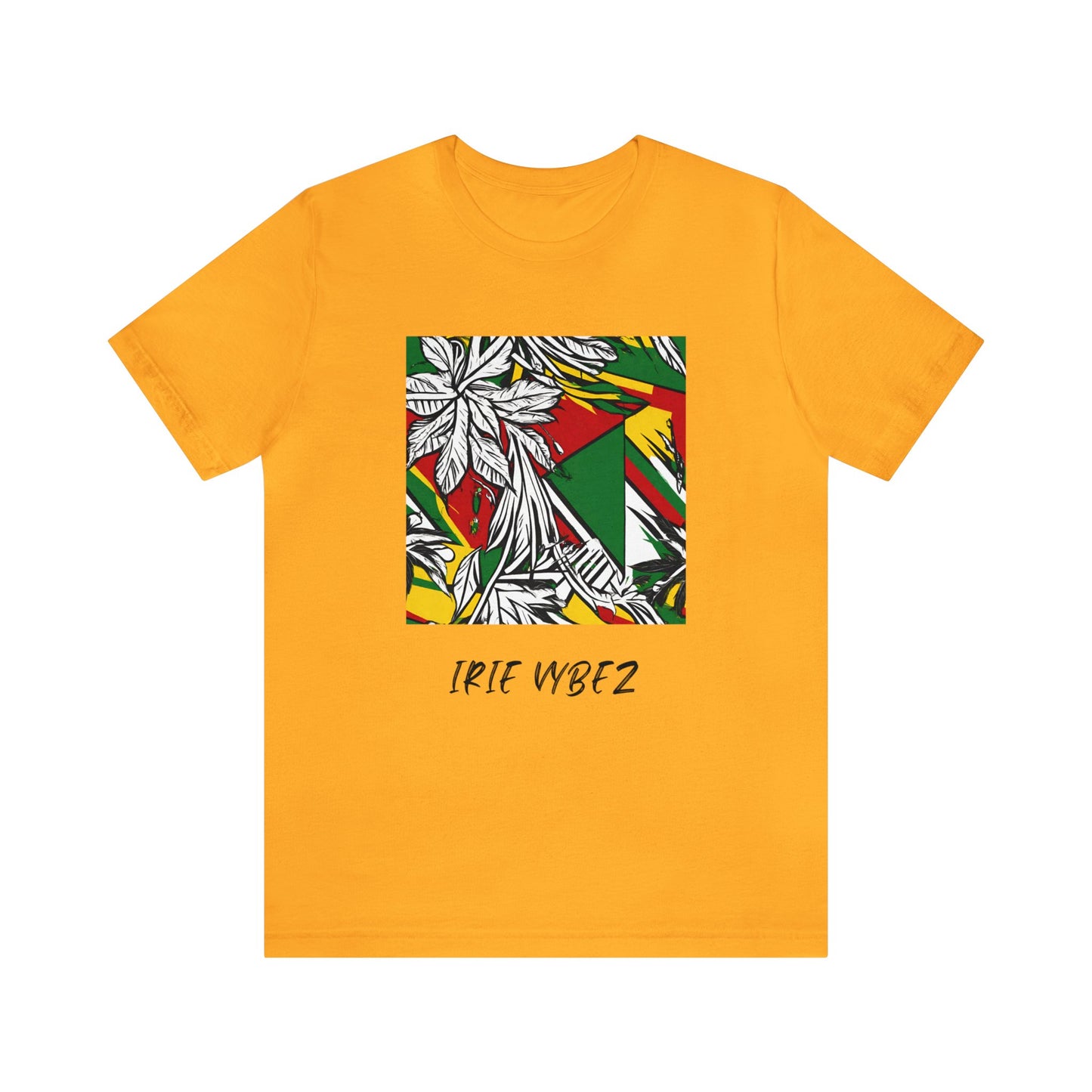 IRIE VYBEZ  ROOTS COLOR GRAPHIC SHORT SLEEVE TEE SHIRT