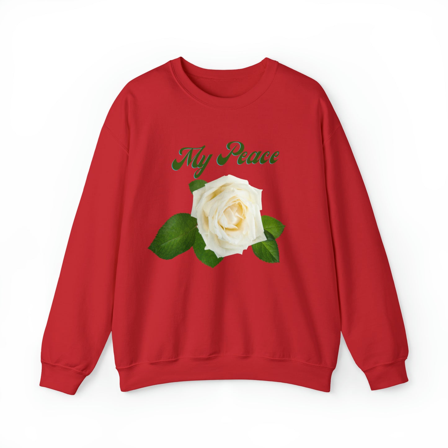 White Rose Design Statement Sweatshirt Gift