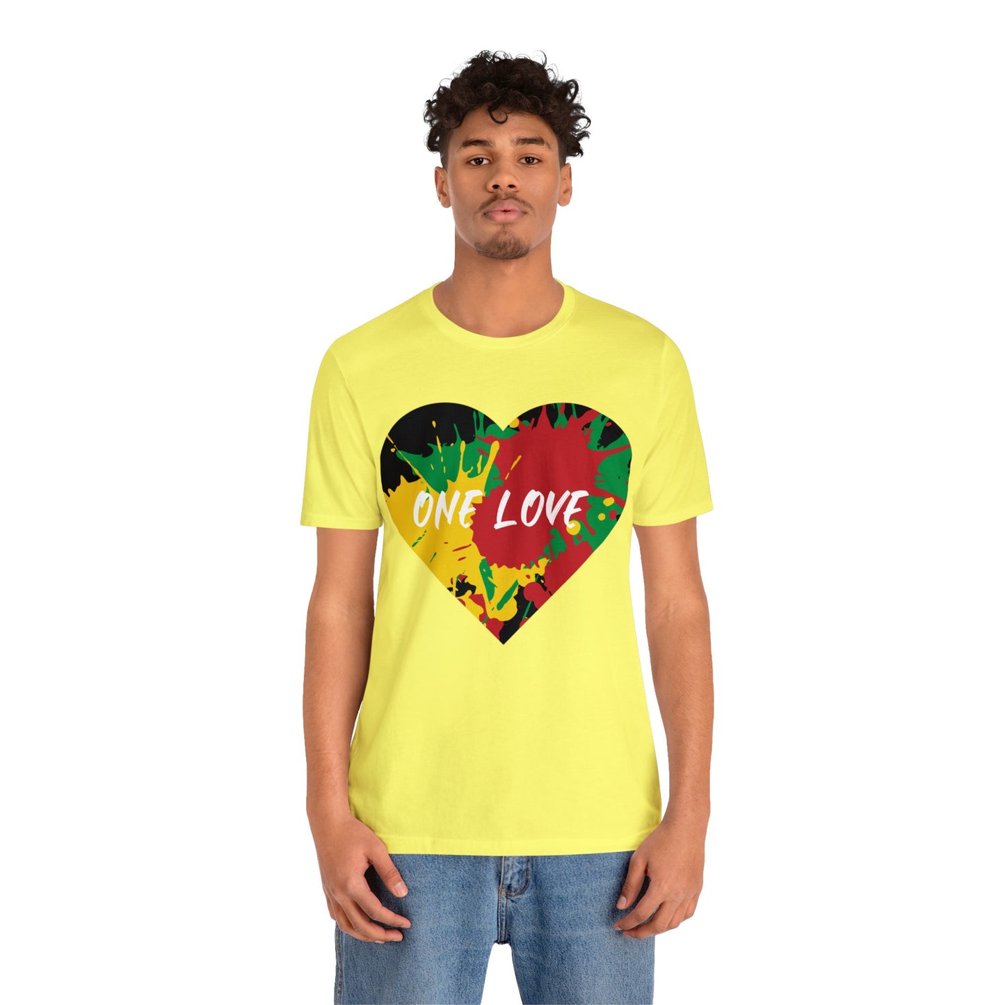 ONE LOVE TEE SHIRT REGGAE ART