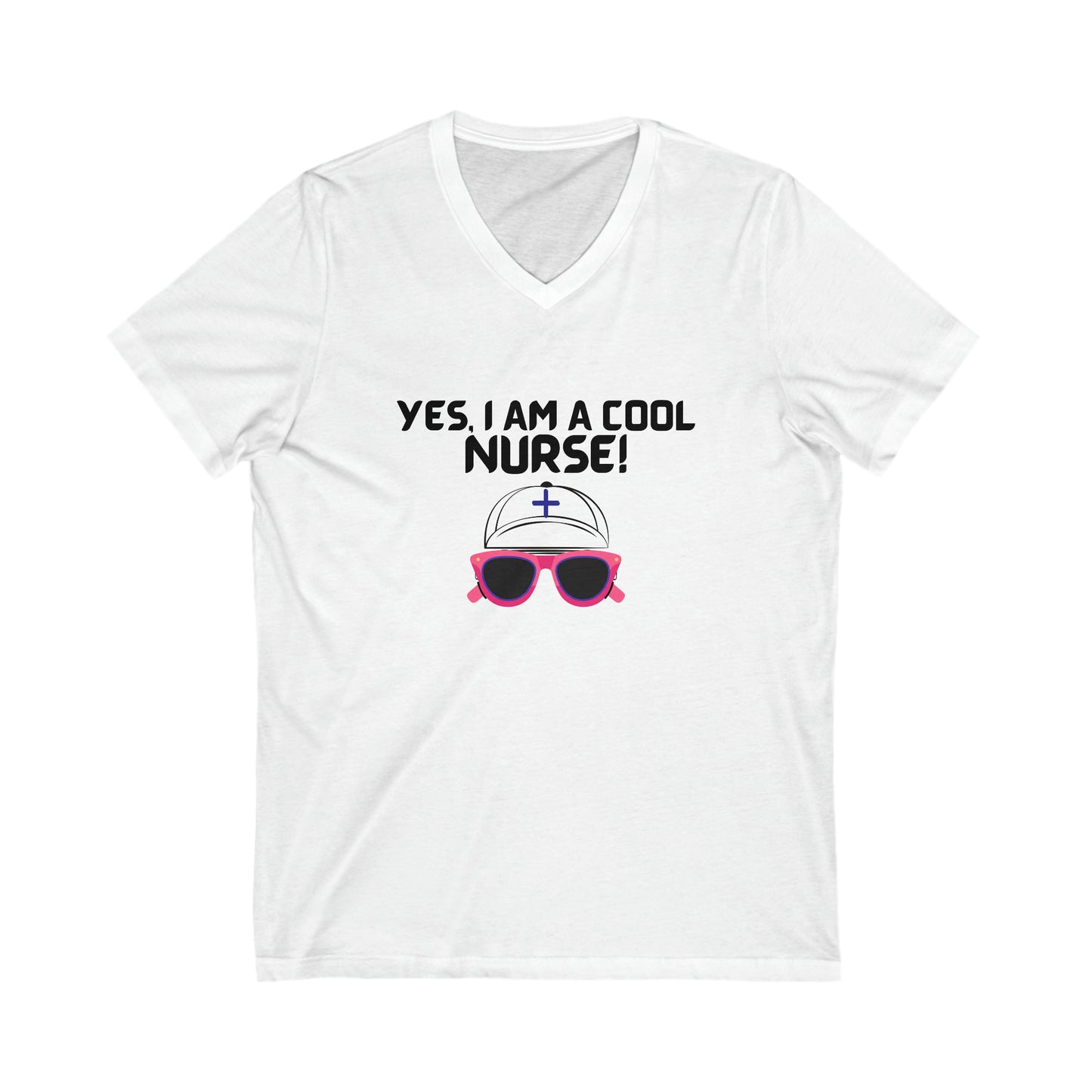 COOL NURSE V NECK TSHIRT GIFT FOR NURSES