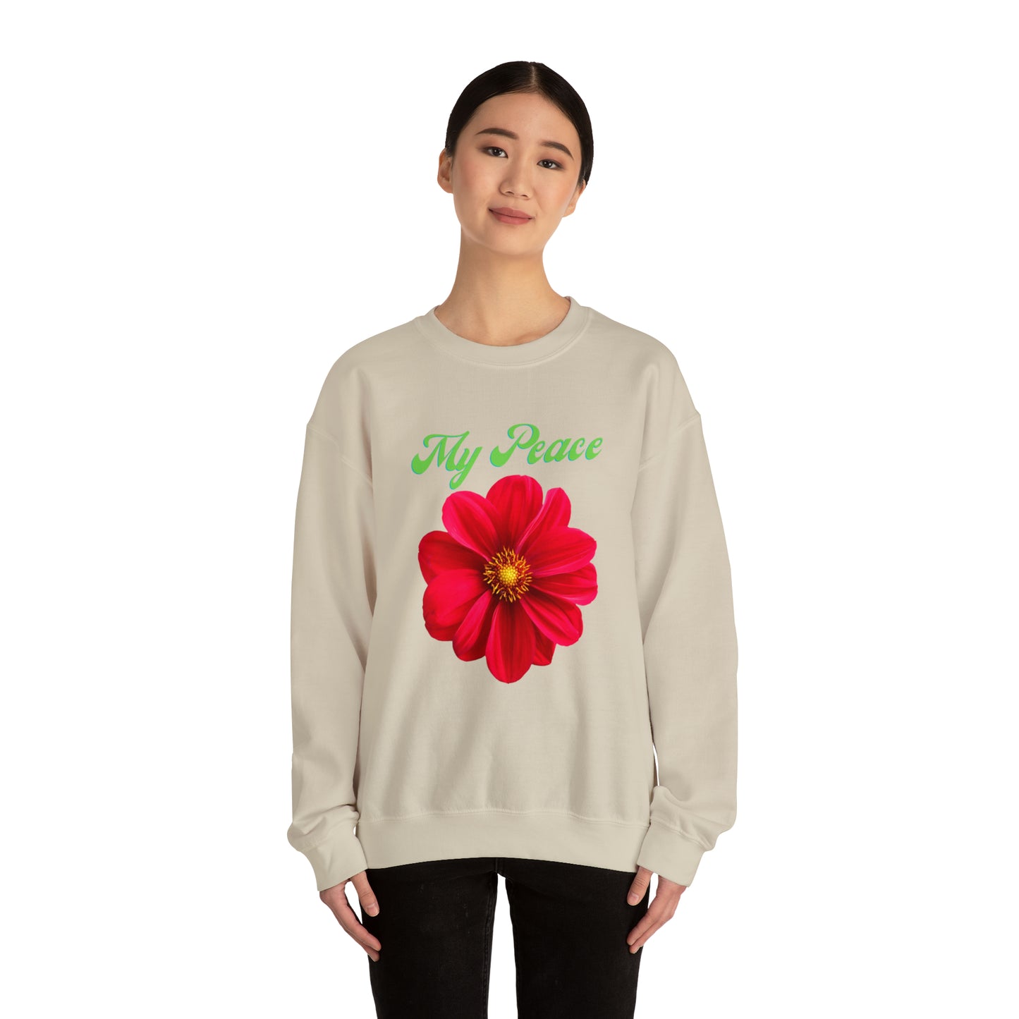 Red Flower design Statement sweatshirt Gift