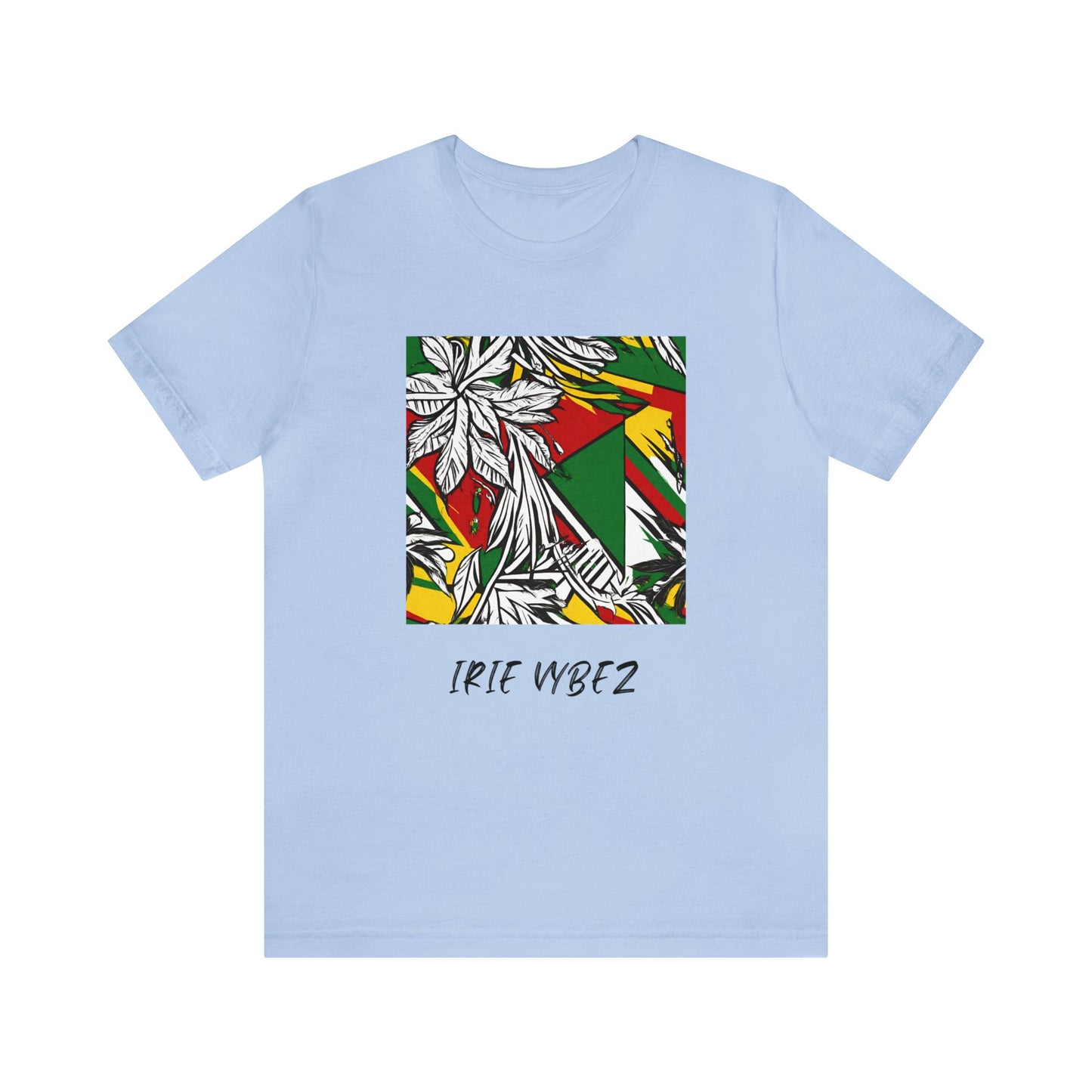 IRIE VYBEZ  ROOTS COLOR GRAPHIC SHORT SLEEVE TEE SHIRT