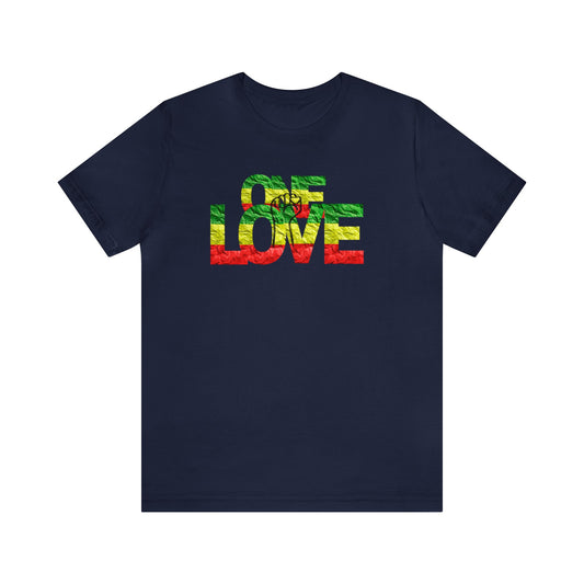 ONE LOVE AND POWER ROOTS COLOR STATEMENT T SHIRT