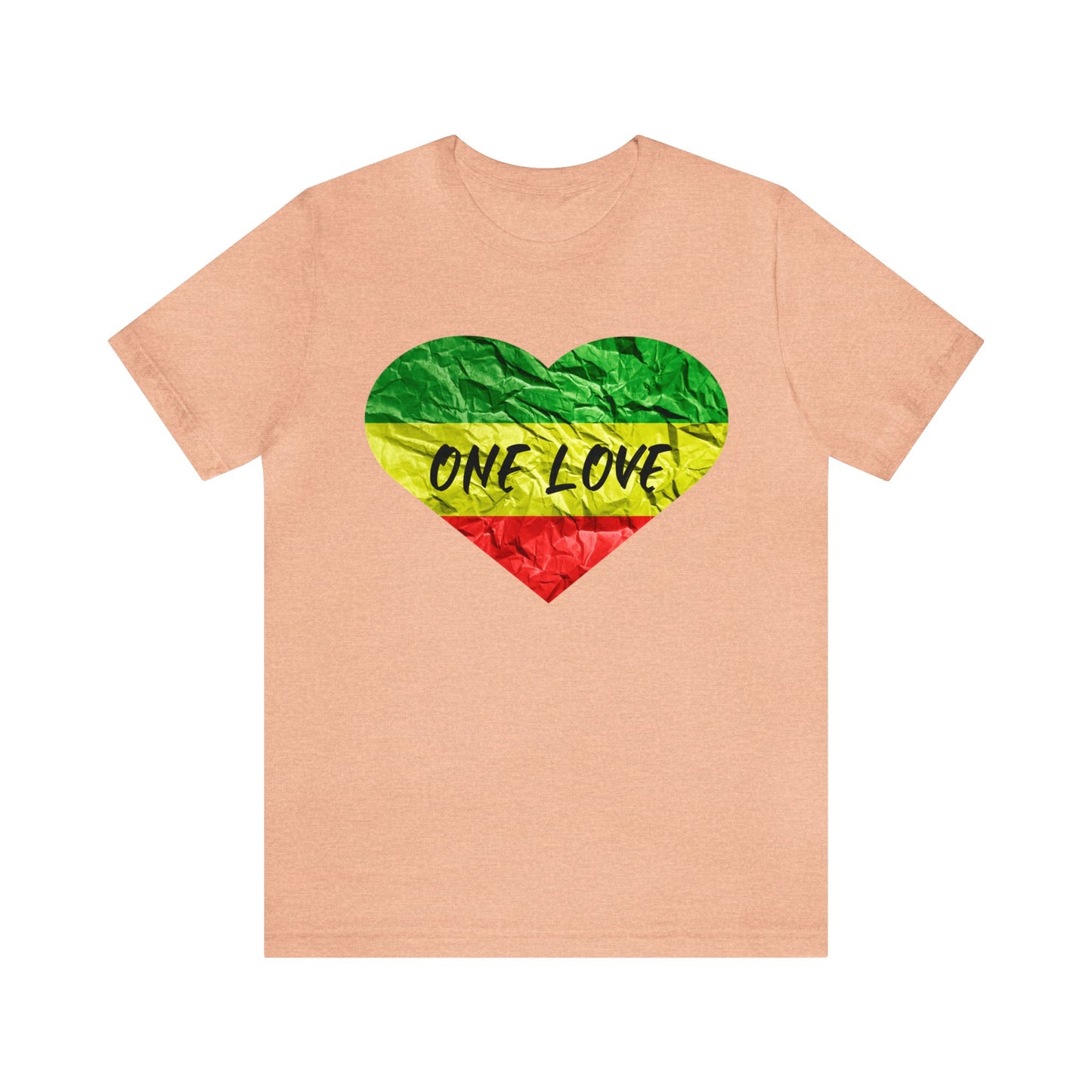 ONE LOVE ROOTS REGGAE CREWNECK T SHIRT