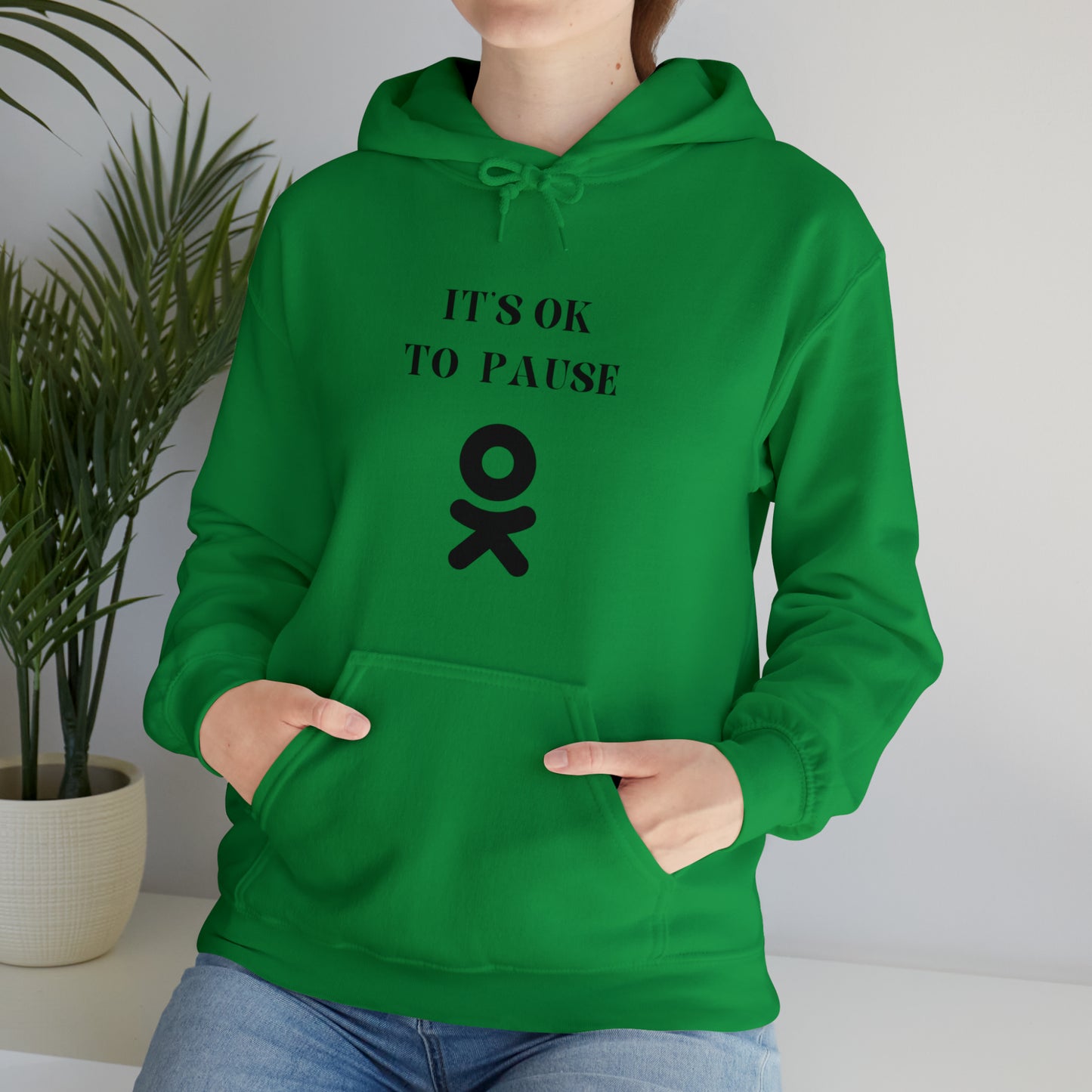 It's ok to pause hooded sweatshirt gift  inspirational words  hoodie gift to encourage. sweatshirt gifts for friends