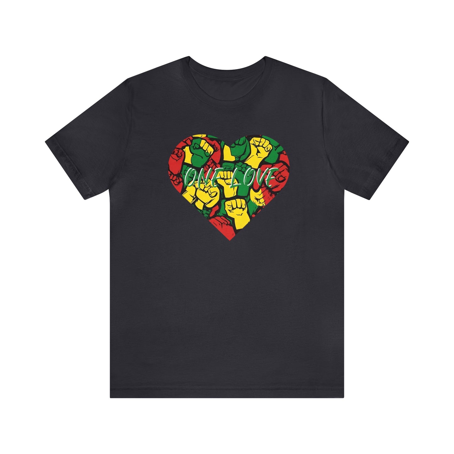 ONE LOVE AND POWER CREWNECK SHORT SLEEVE TSHIRT