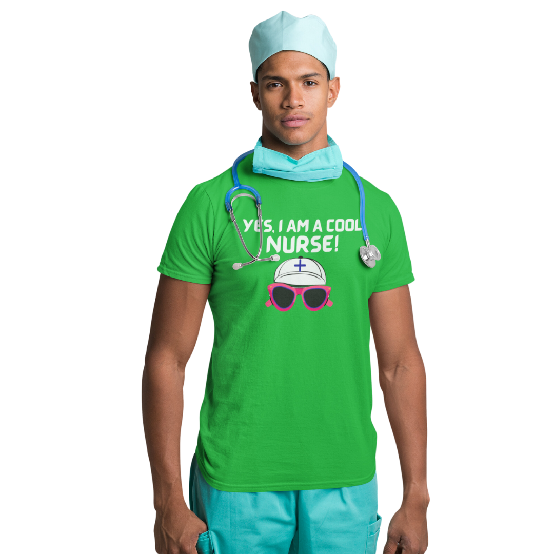 SHORT SLEEVE TEE SHIRT FOR A COOL NURSE