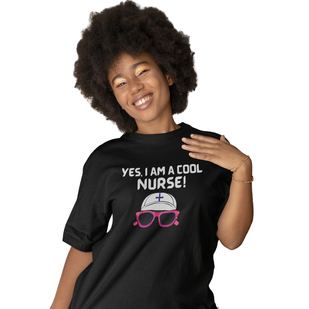 SHORT SLEEVE TEE SHIRT FOR A COOL NURSE