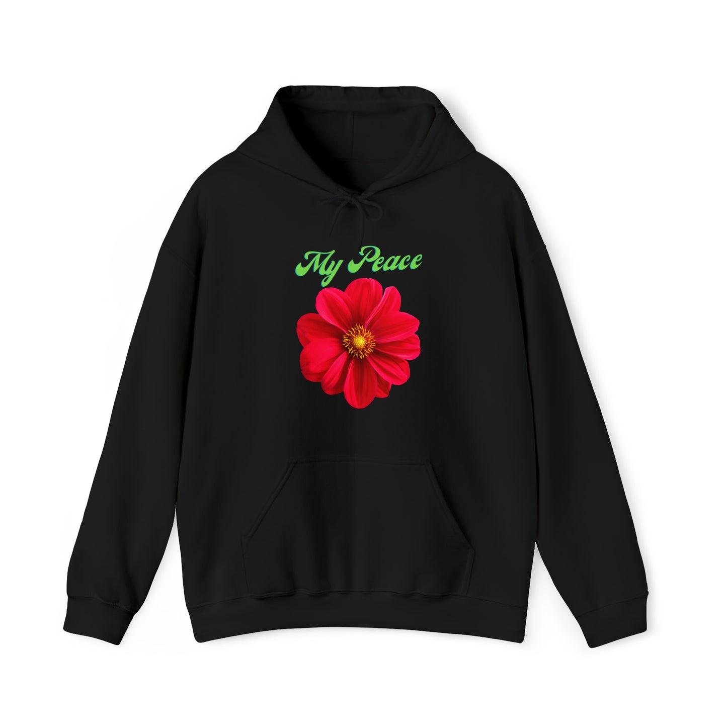 Beautiful red flower statement hoodie