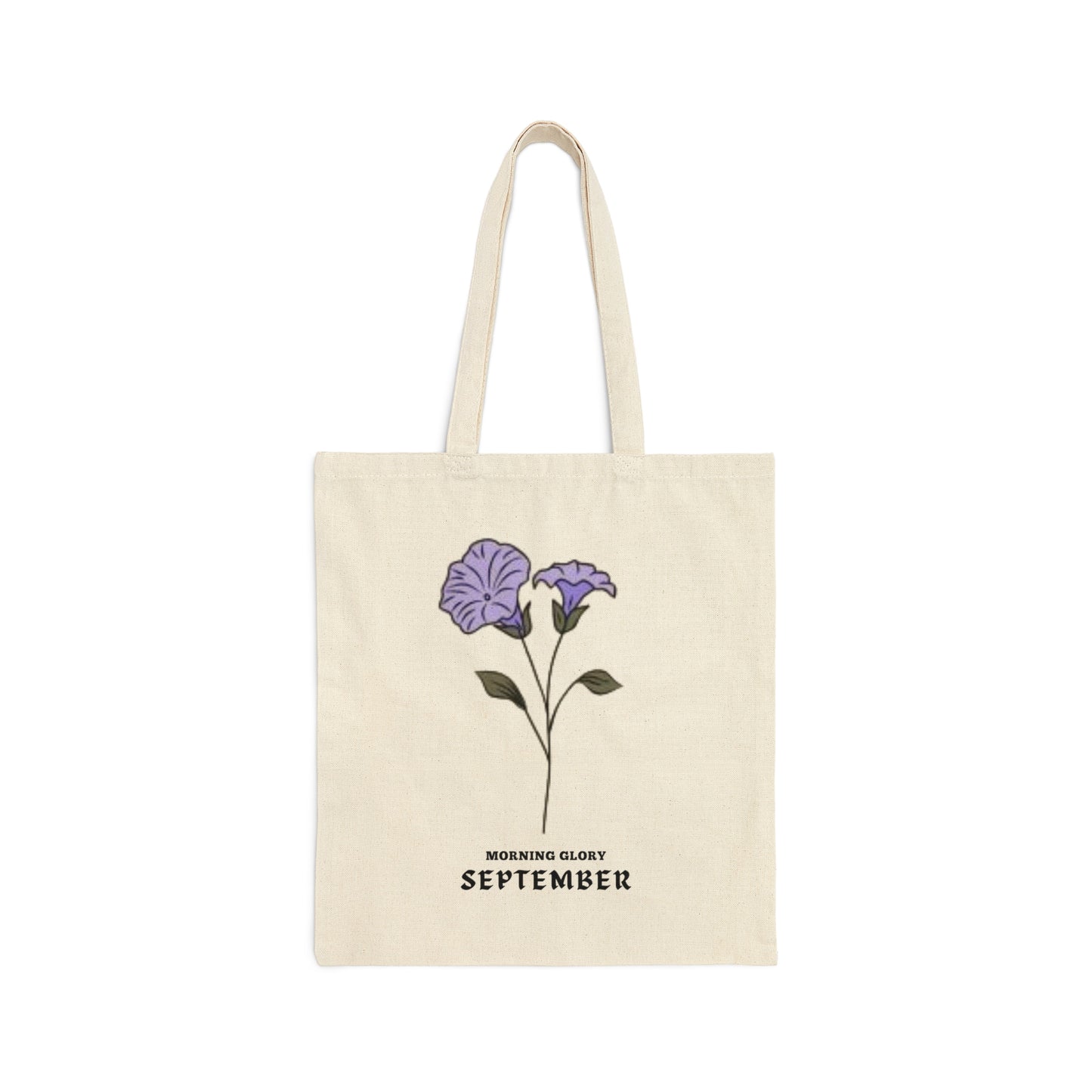 SEPTEMBER BIRTH MONTH FLOWER TOTE BAG GIFT(MORNING GLORY)