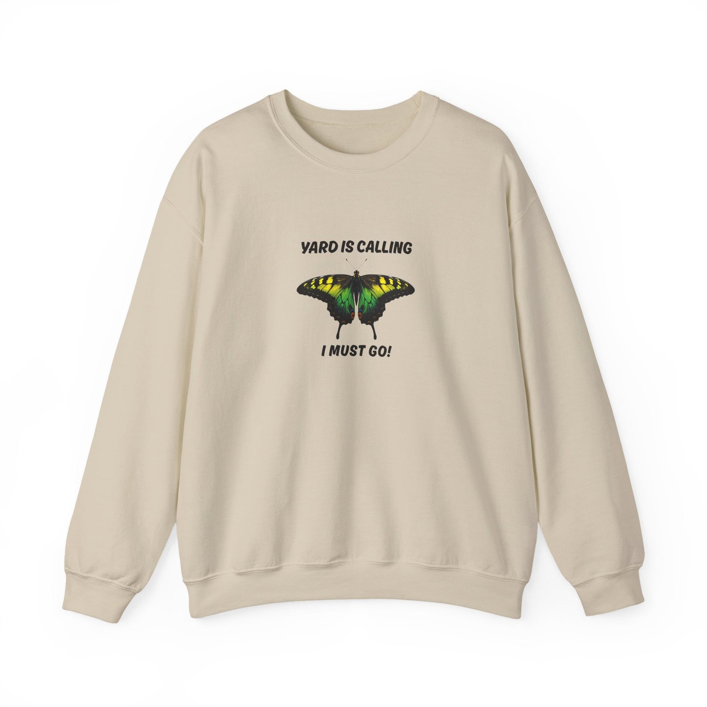 “Yard Is Calling, I Must Go!” Jamaica Color Butterfly Sweatshirt
