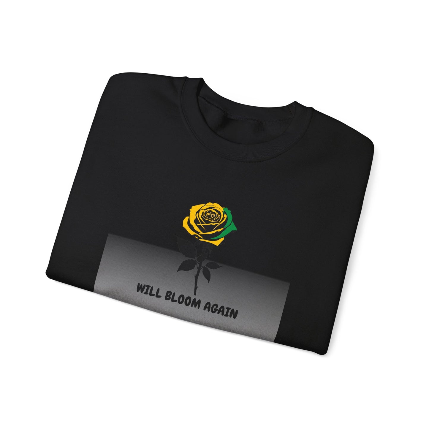 Will Bloom Again Jamaican Theme  Inspirational Rose Flower Pullover Gift