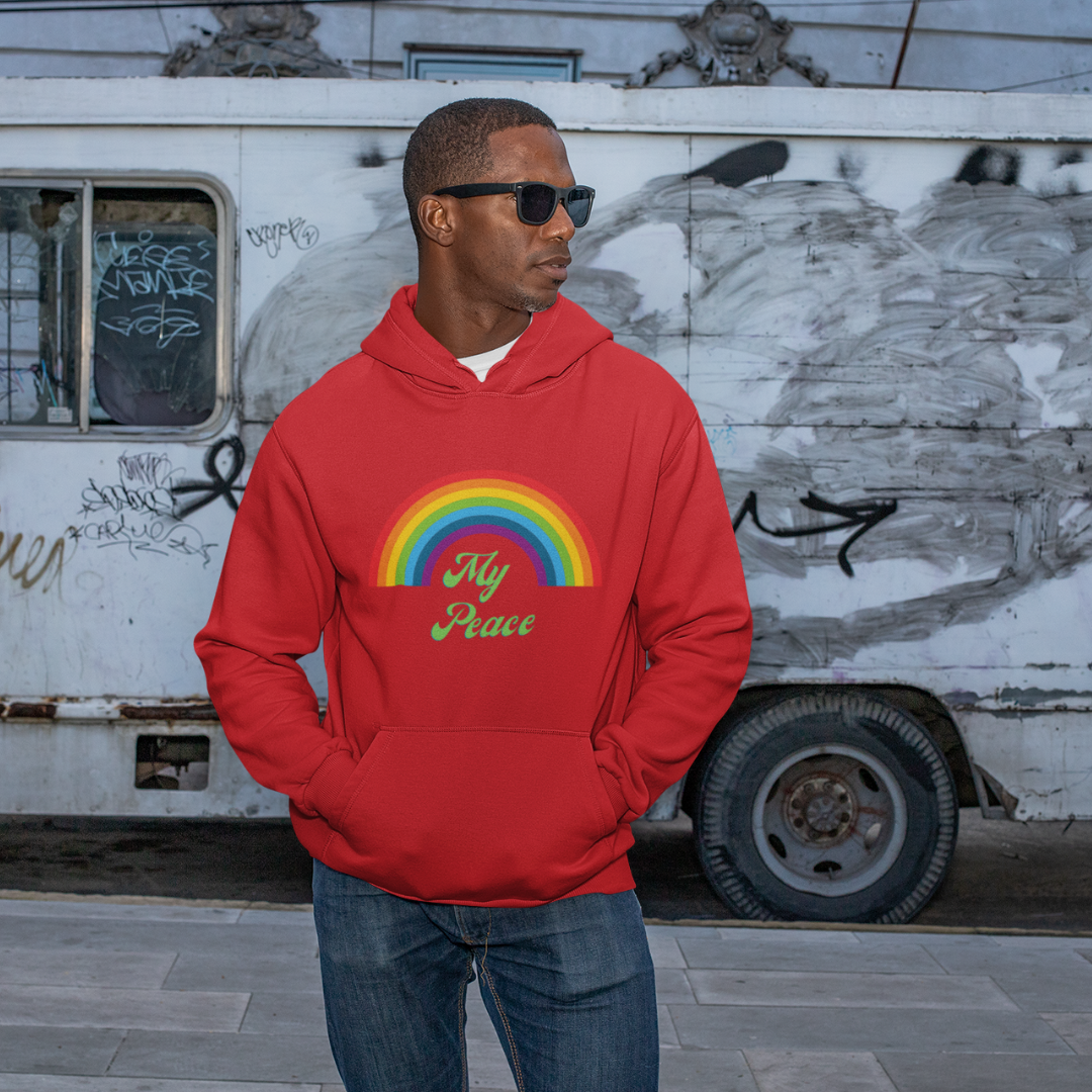 Rainbow Design Unisex Hoodie Gift