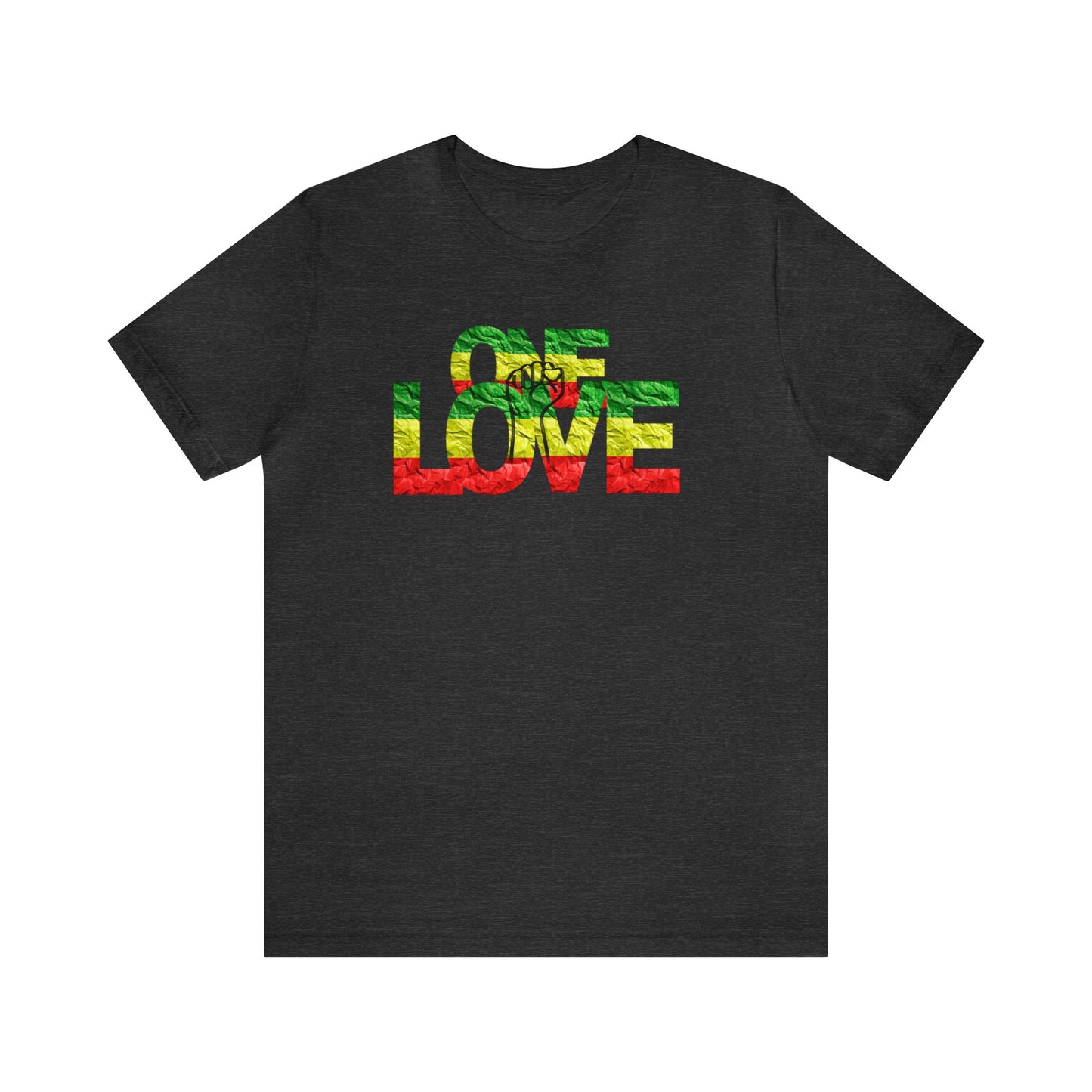 ONE LOVE AND POWER ROOTS COLOR STATEMENT T SHIRT