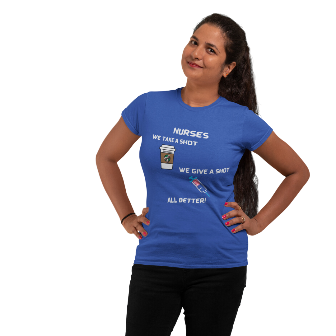 FUN MESSAGE NURSE T SHIRT GIFT