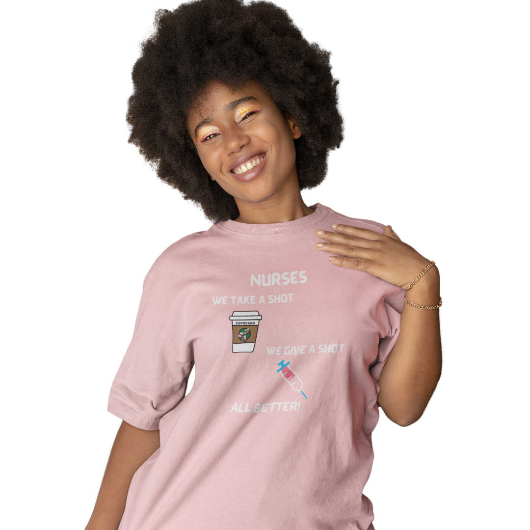 FUN MESSAGE NURSE T SHIRT GIFT