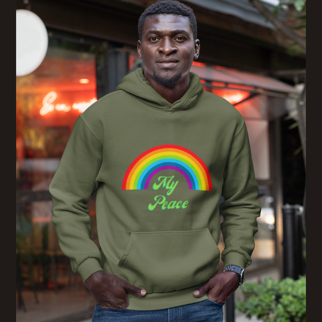 Rainbow Design Unisex Hoodie Gift