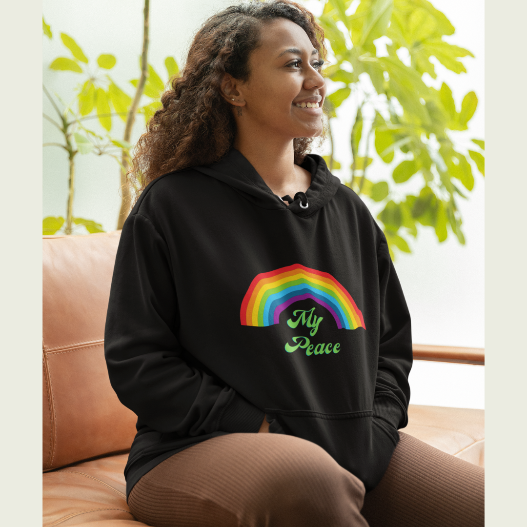 Rainbow Design Unisex Hoodie Gift