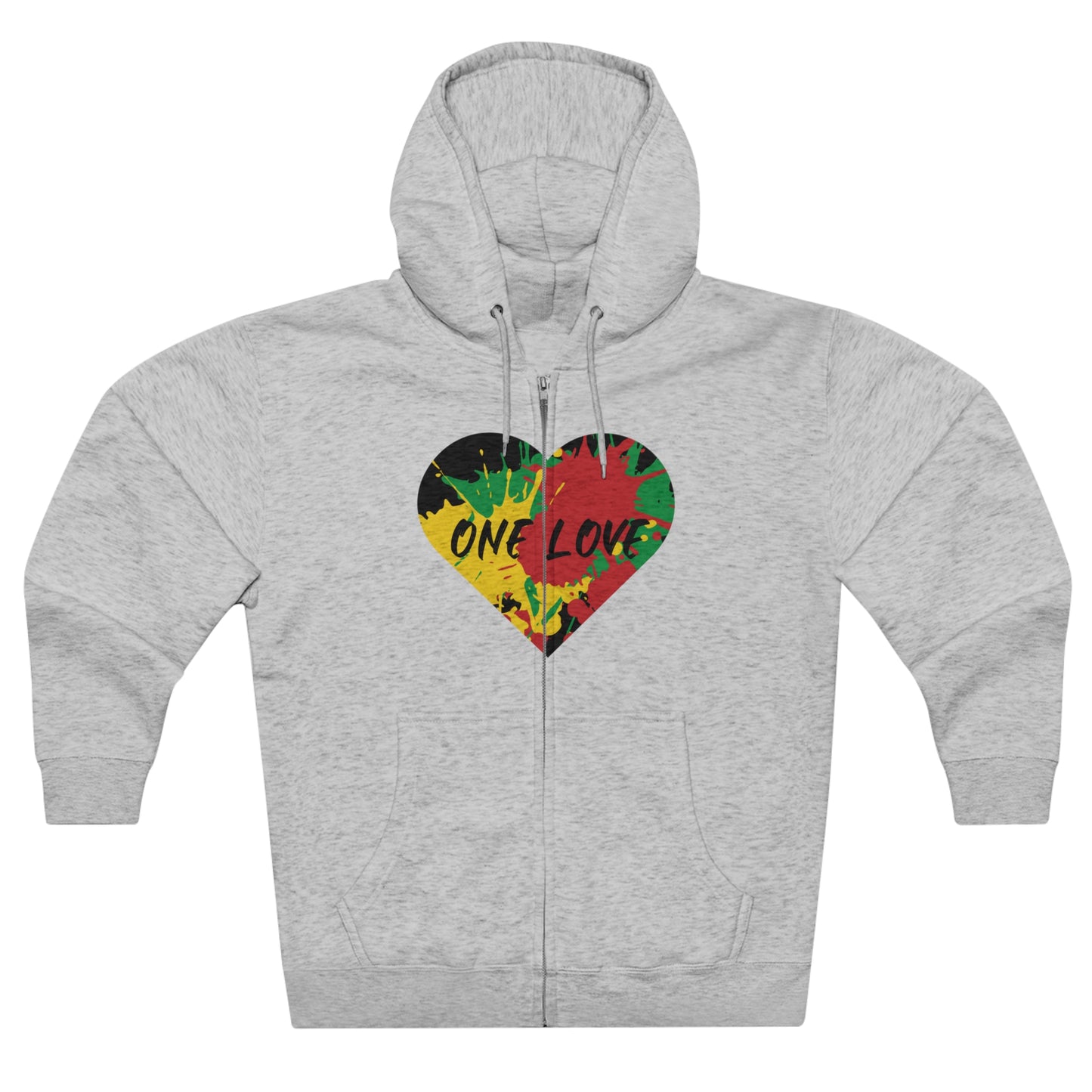 ONE LOVE ZIP FRONT HOODIE GIFT