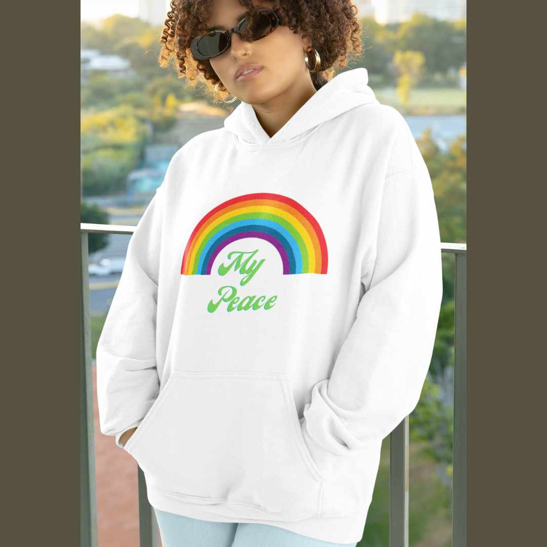 Rainbow Design Unisex Hoodie Gift