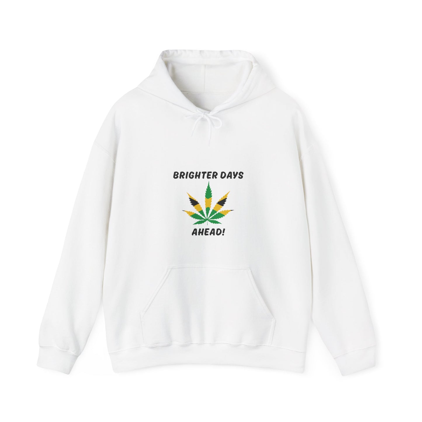 "Brighter Days Ahead!" Jamaica Leaf Graphic Pullover