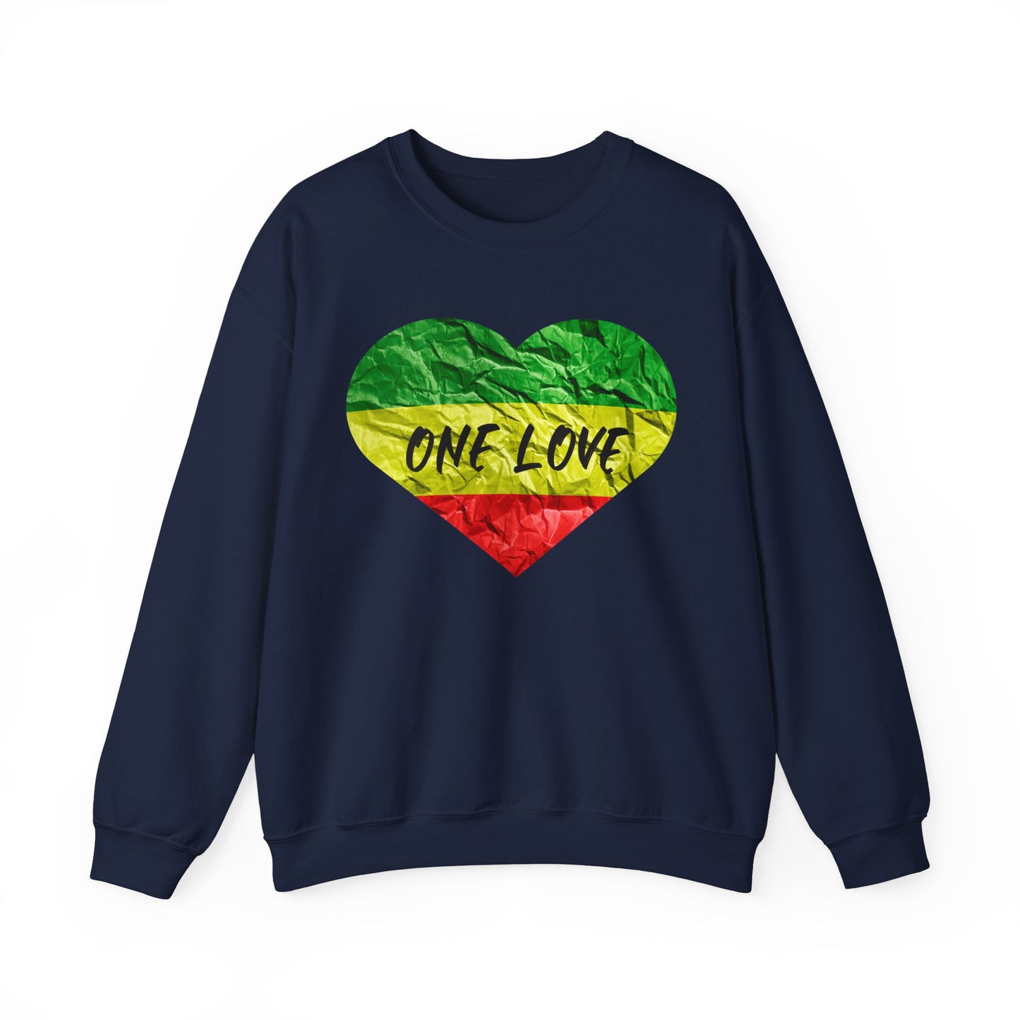 ONE LOVE ROOTS HEART  DESIGN SWEATSHIRT