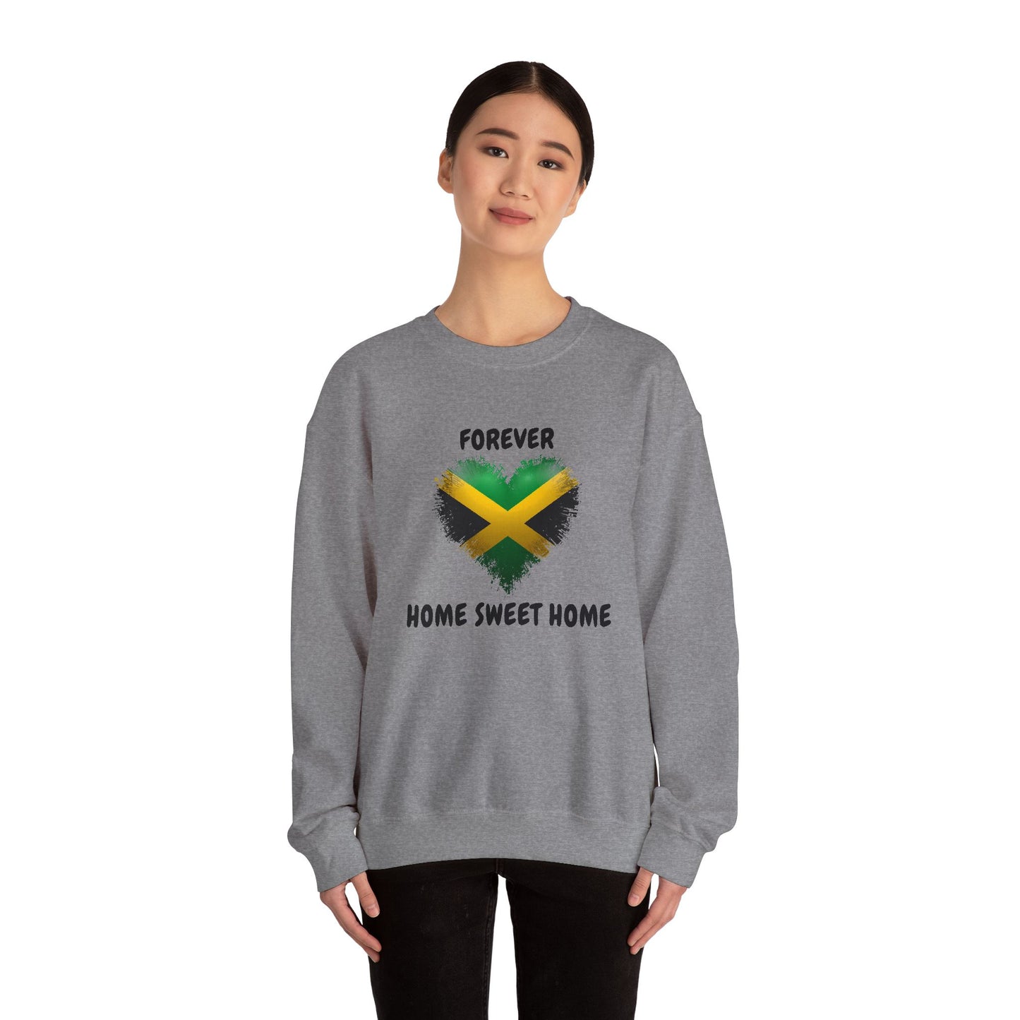 Jamaica Heart Sweatshirt – "Forever Home Sweet Home" Crewneck