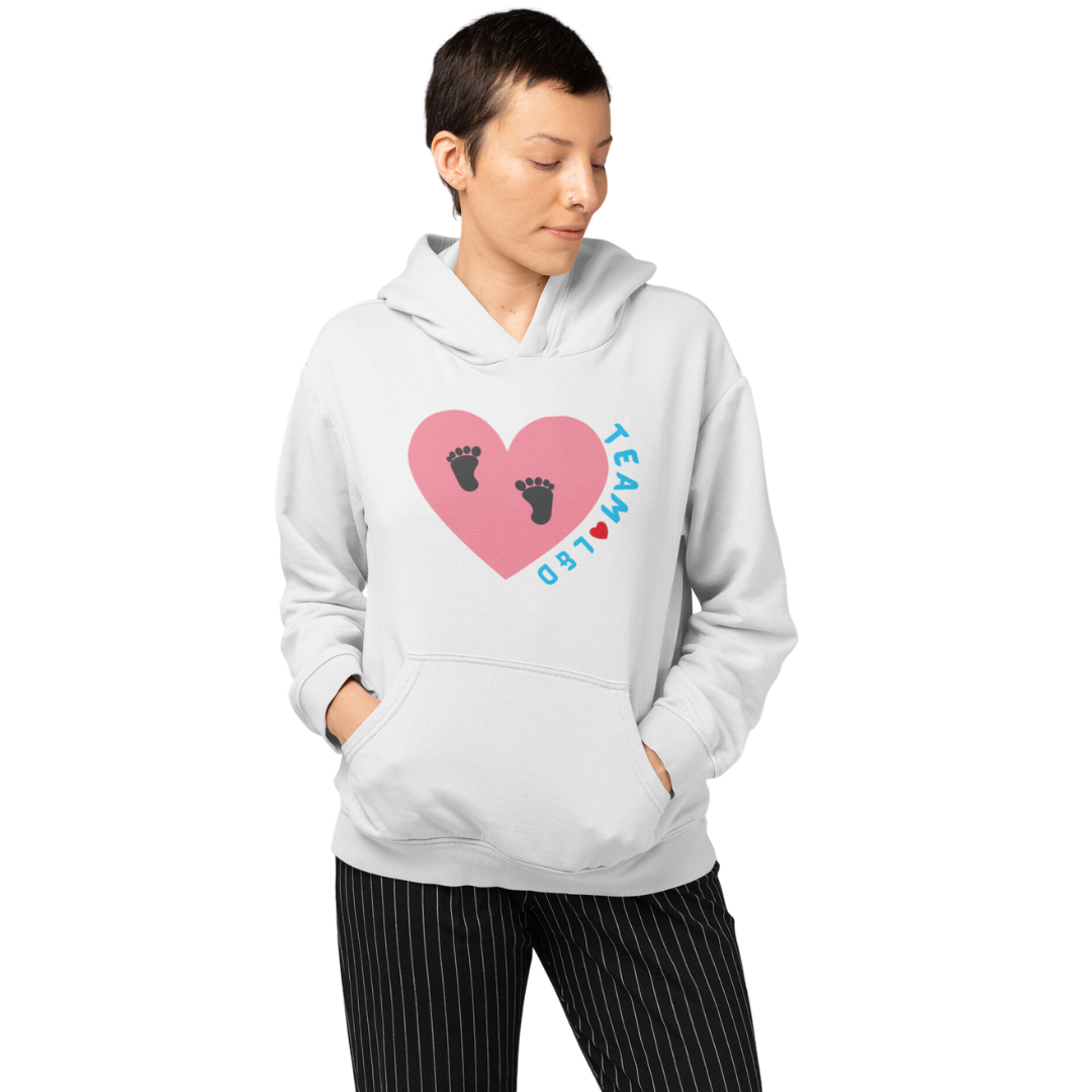 TEAM L AND D UNISEX HOODIE GIFT FOR LABOR AND DELIVERY NURSES