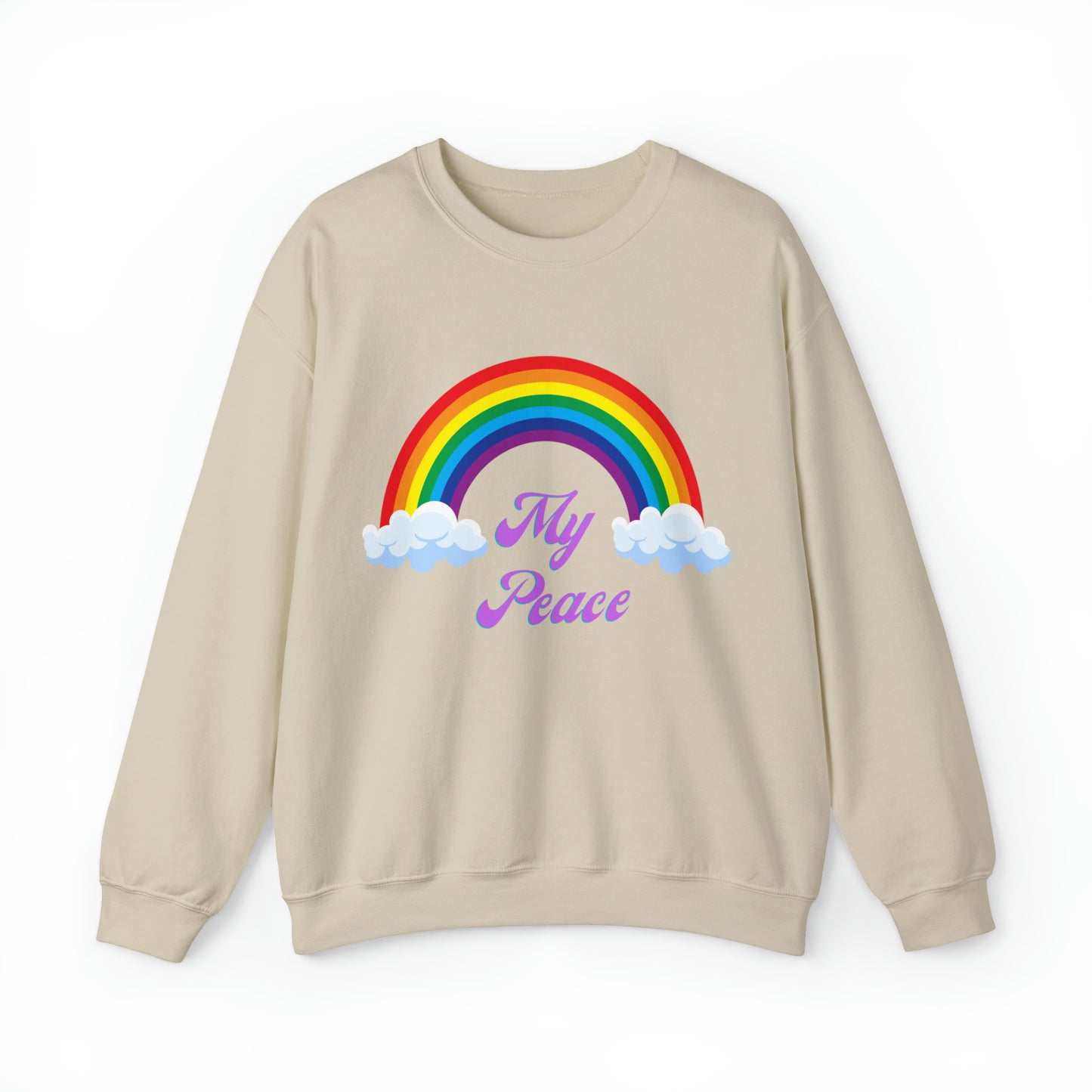 Rainbow design statement Crewneck sweatshirt gift