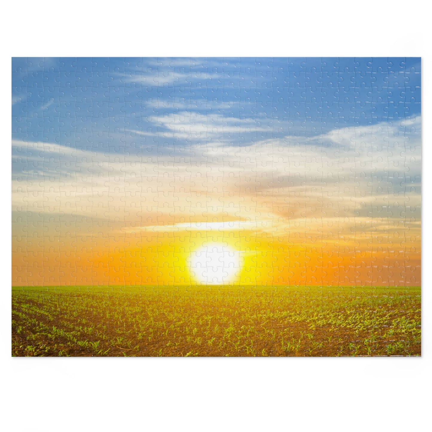 Nature Sunny Glow Jigsaw Puzzle with Tin