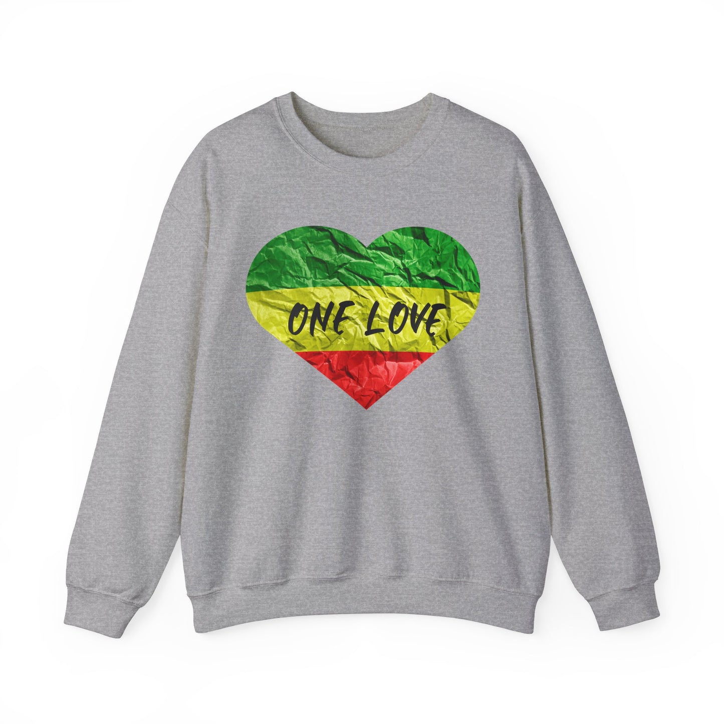 ONE LOVE ROOTS HEART  DESIGN SWEATSHIRT