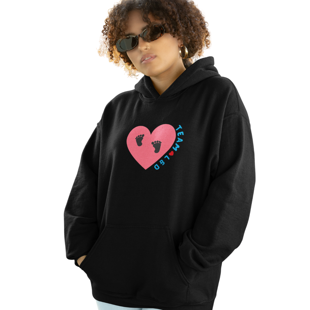 TEAM L AND D UNISEX HOODIE GIFT FOR LABOR AND DELIVERY NURSES