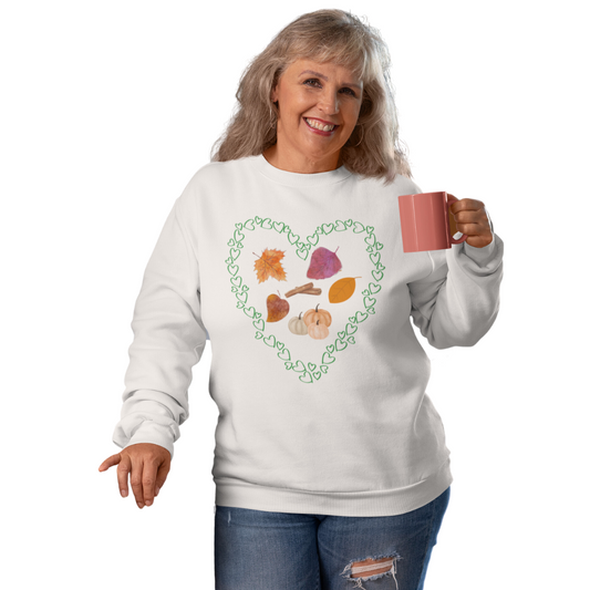 LOVE FALL, FALL THEME UNISEX  CREWNECK SWEATSHIRT GIFT