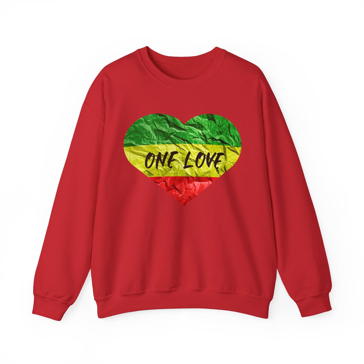 ONE LOVE ROOTS HEART  DESIGN SWEATSHIRT