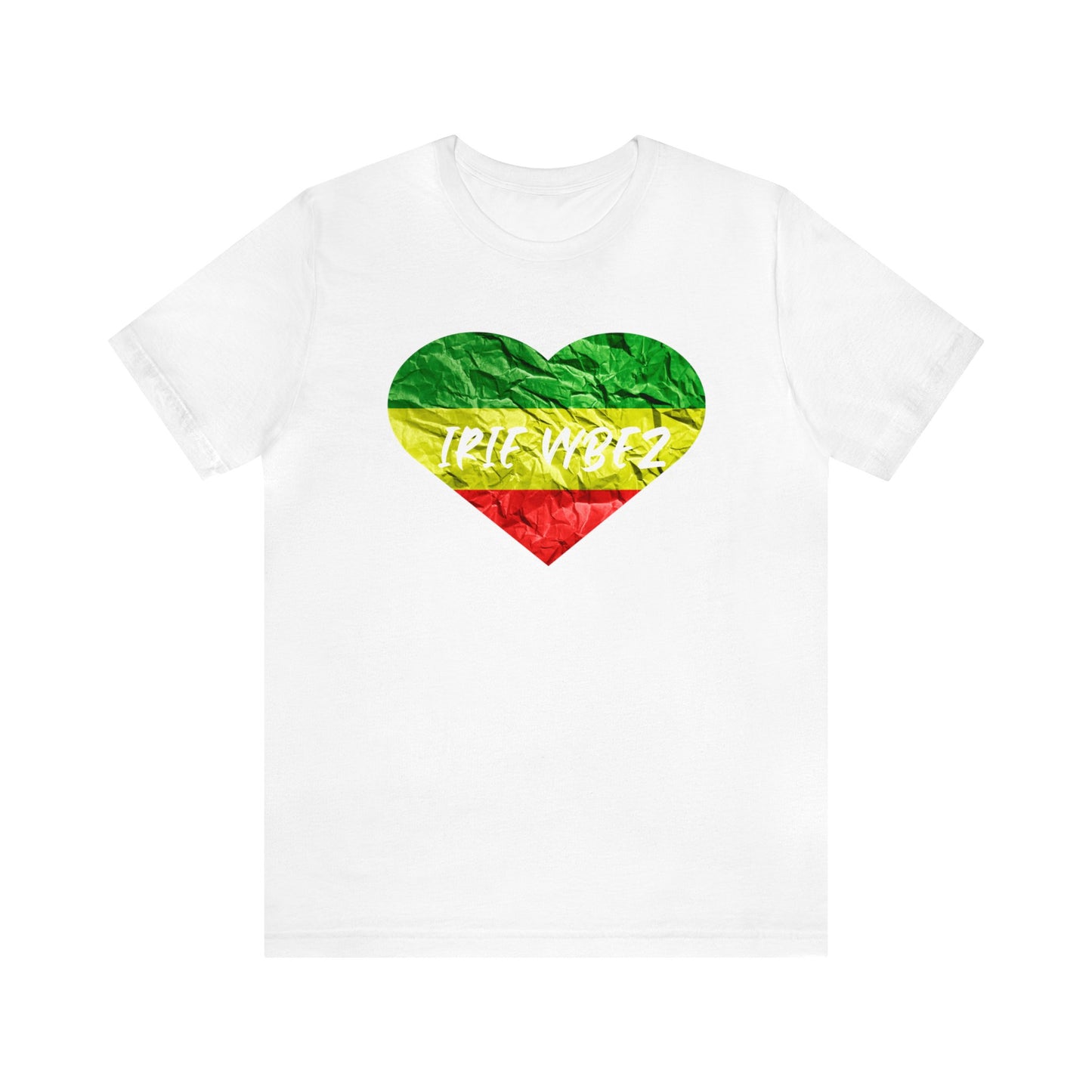 RED GREEN AND GOLD IRIE VYBE CREWNECK T SHIRT