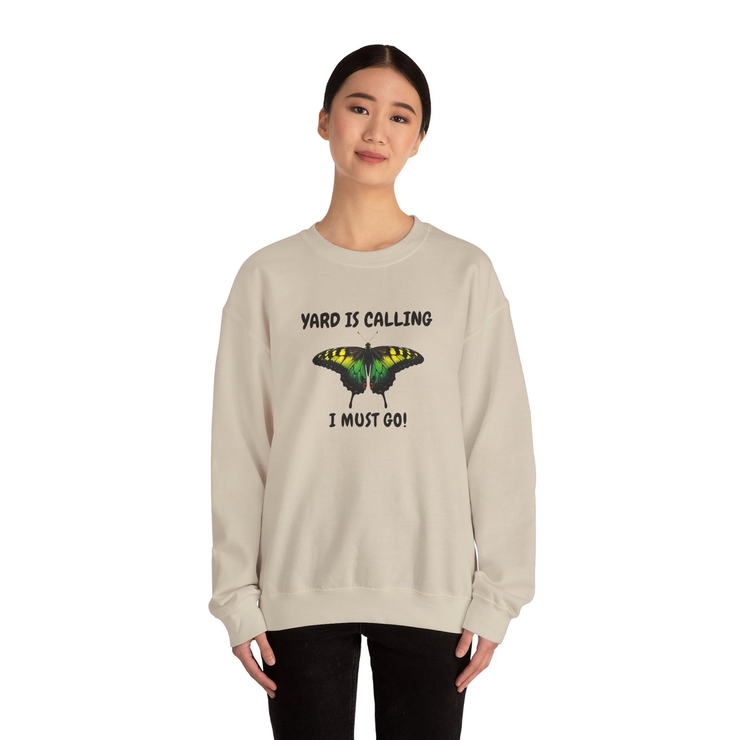 “Yard Is Calling, I Must Go!” Jamaican Color Butterfly Swearshirt