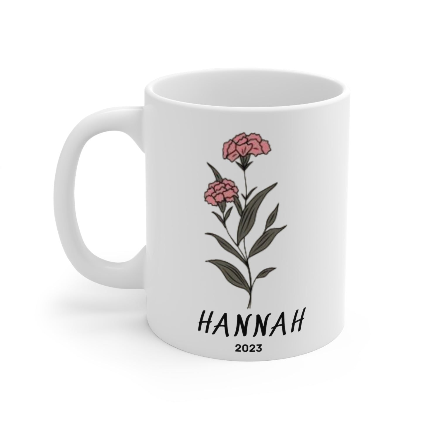 Birth Month flower mug (January)