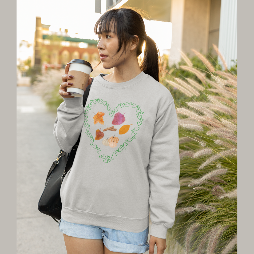 LOVE FALL, FALL THEME UNISEX  CREWNECK SWEATSHIRT GIFT