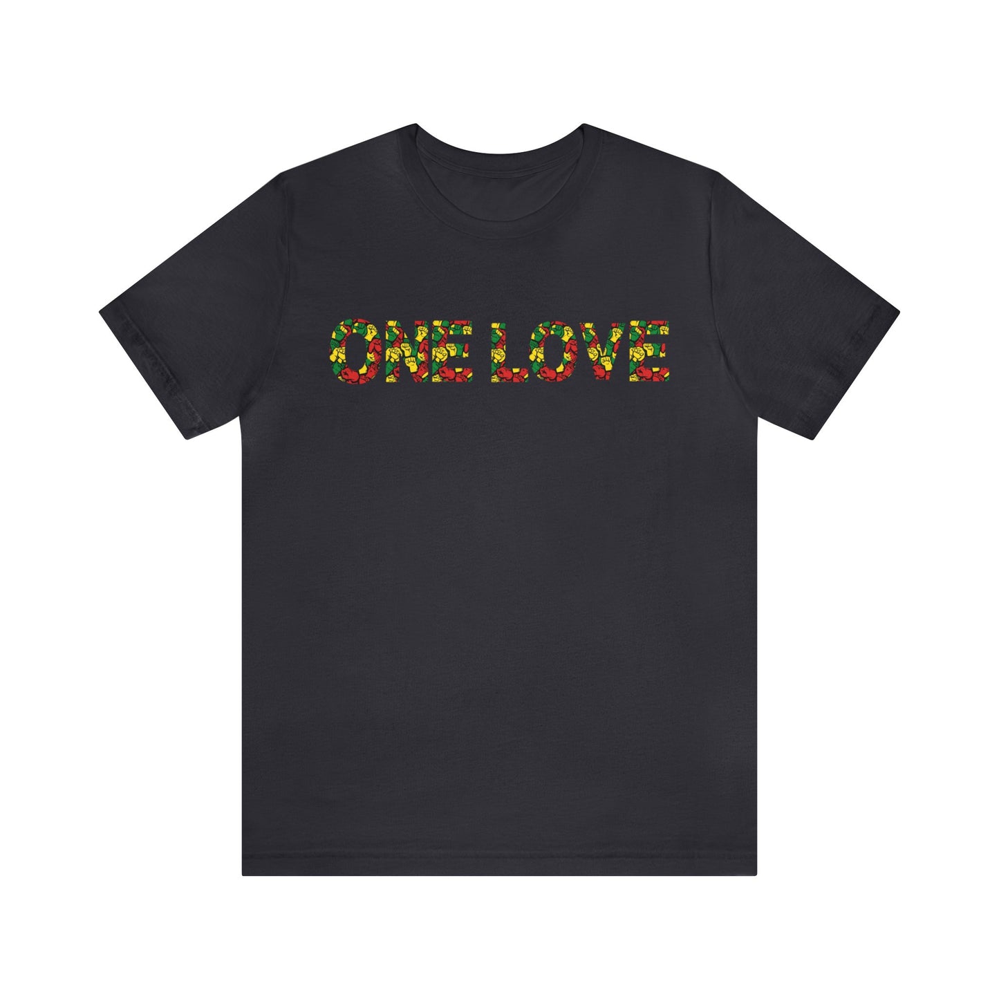 ONE LOVE POWER DESIGN GRAPHIC CREWNECK TSHIRT