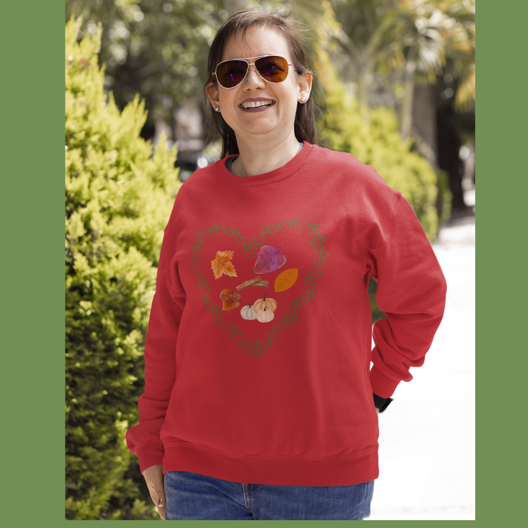 LOVE FALL, FALL THEME UNISEX  CREWNECK SWEATSHIRT GIFT