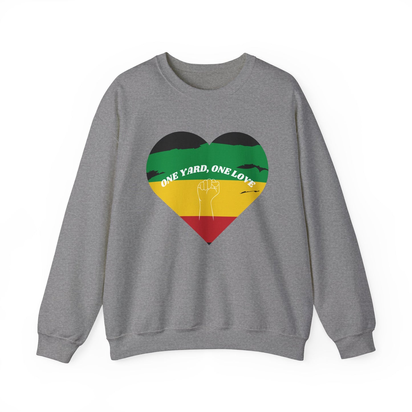 ONE YARD ONE LOVE POWER GRAPHIC ART SWEATSHIRT