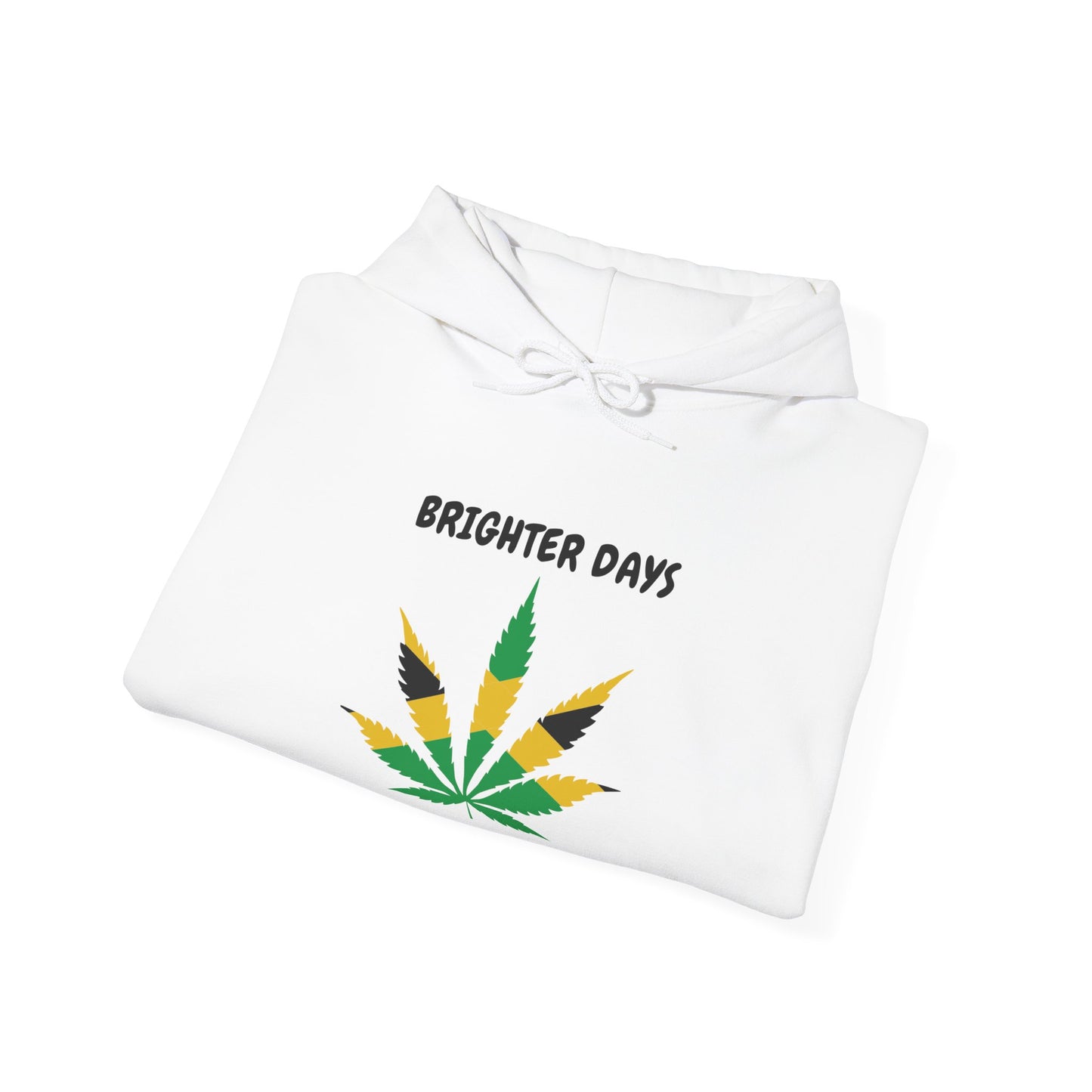 "Brighter Days Ahead!" Jamaica Leaf Graphic Pullover