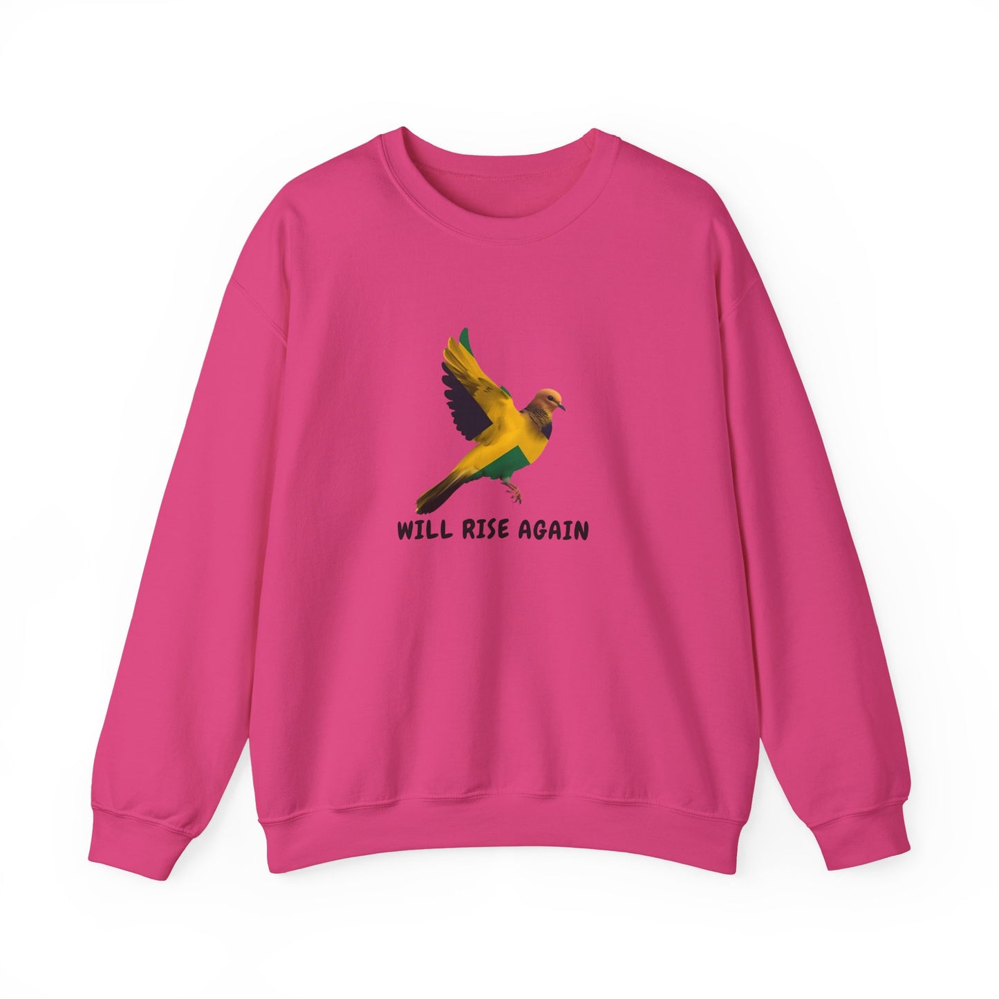 Will Rise Again  Promise to Jamaica— Inspirational Flying Bird Sweatshirt