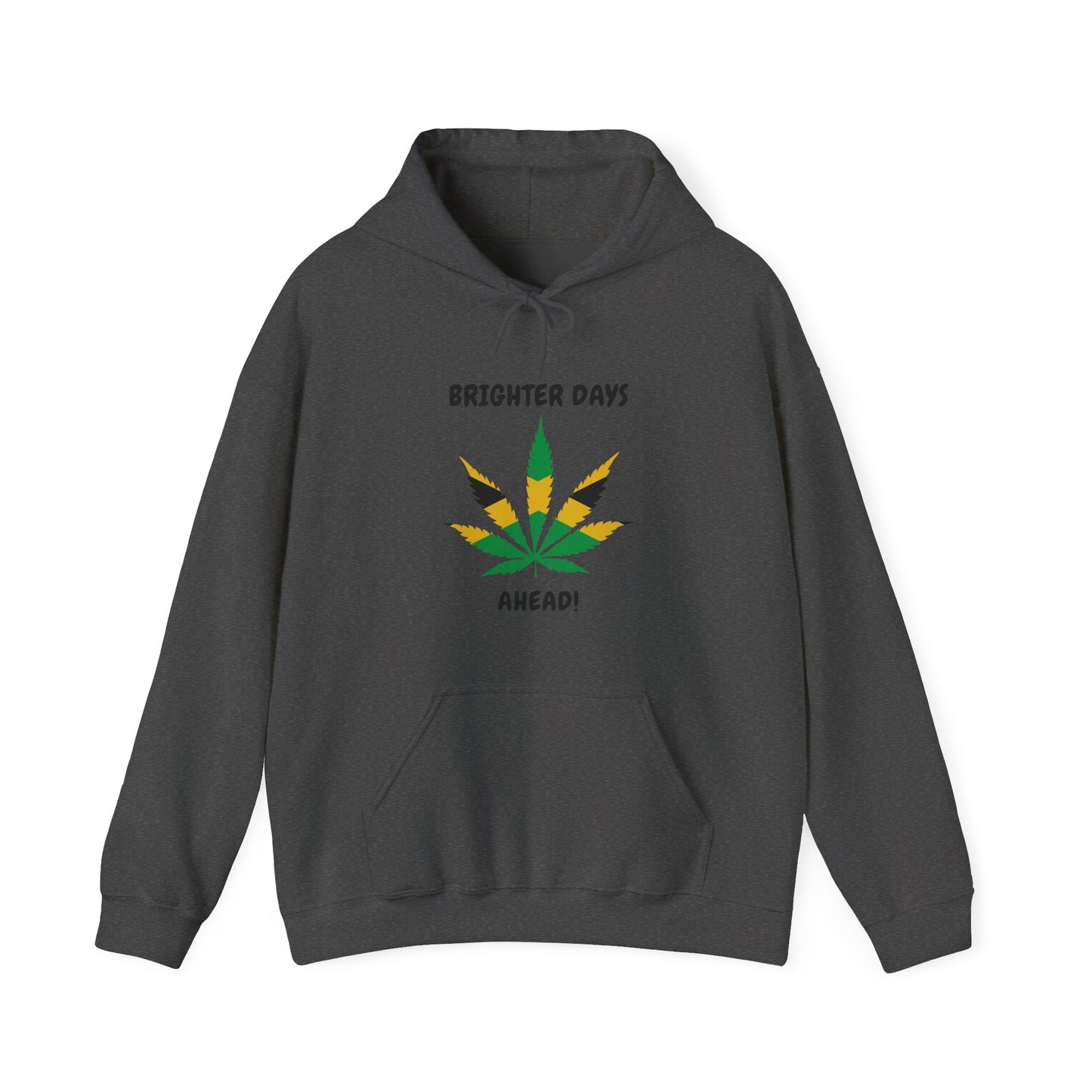 "Brighter Days Ahead!" Jamaica Leaf Graphic Pullover