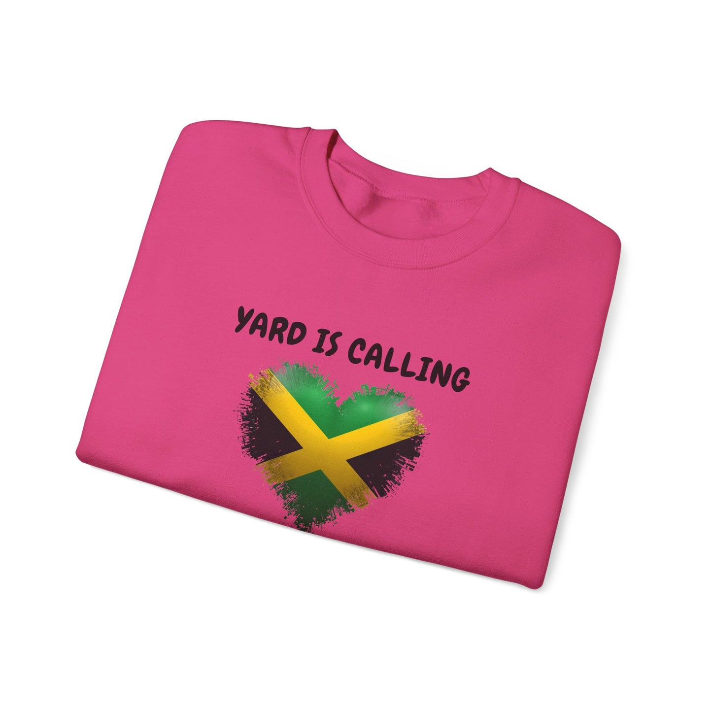 Jamaica Heart Sweatshirt - "Yard Is Calling I Must Go" Crewneck