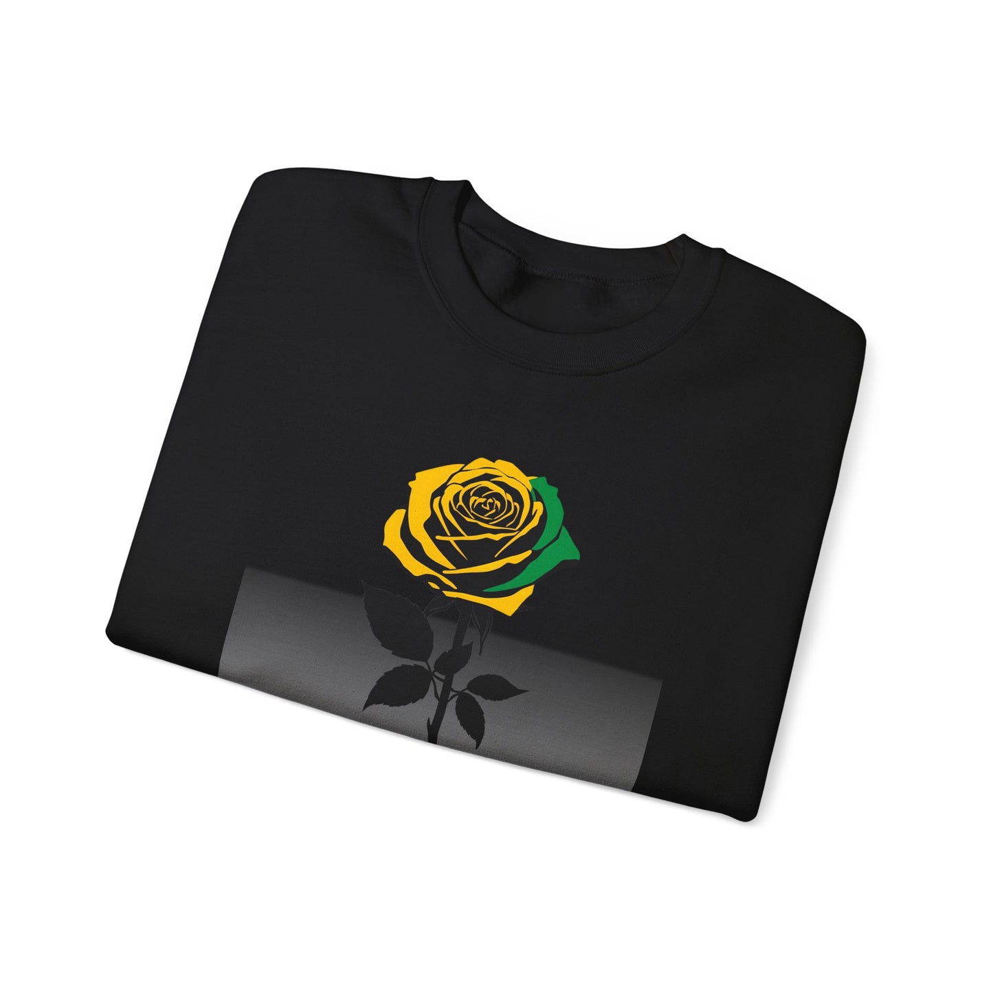 Will Bloom Again Sweatshirt  Encouragement Rose Graphic Crewneck Enlarged Design